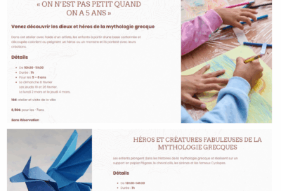 Creative workshops at Villa Kérylos_Beaulieu-sur-Mer