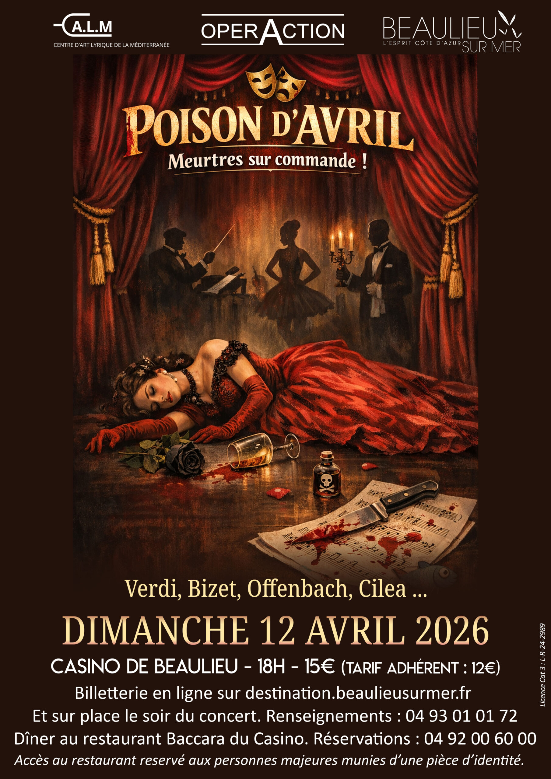 Concert lyrique "Poison d'avril ou la mort sur commande"