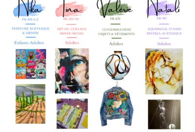 Exposition unique réunissant nos quatre professeures d’art – L’ Atelier Beaulieu sur Mer_Beaulieu-sur-Mer
